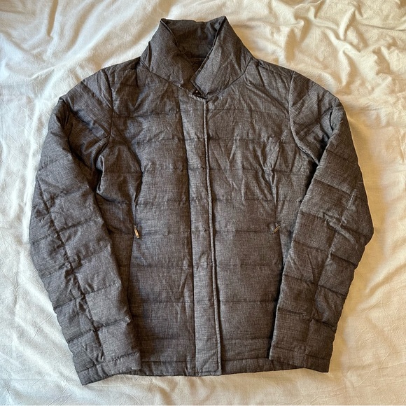 Prana dawn blazer style down jacket in charcoal - Picture 3 of 9